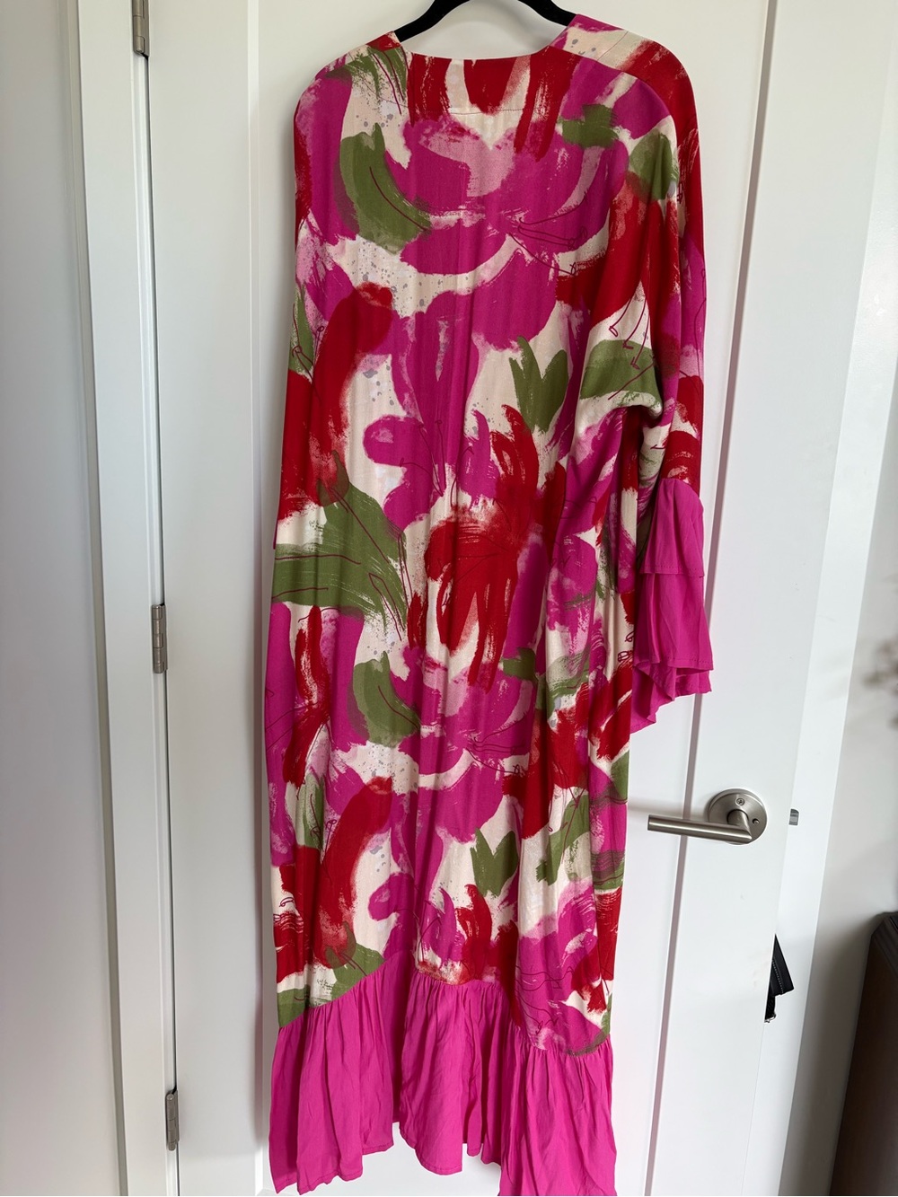 Bel Kazan Printed Ruffle-Sleeve Kimono - Picture 2 of 4